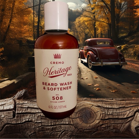 Cremo Other - 🧔 NEW Cremo Heritage Red Beard Wash & Softener No. 508 Spiced Amber 6fl oz 🧔